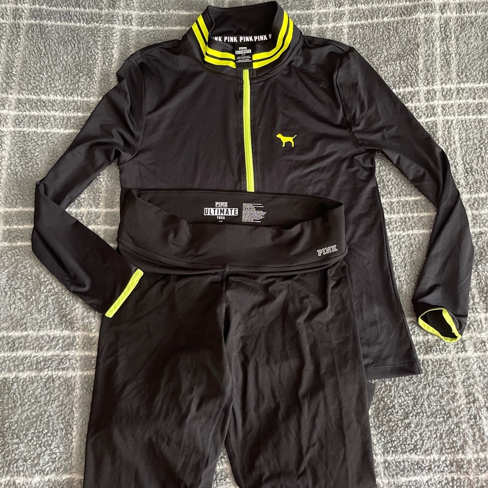 PINK ULTIMATE YOGA OUTFIT (top/bottom)